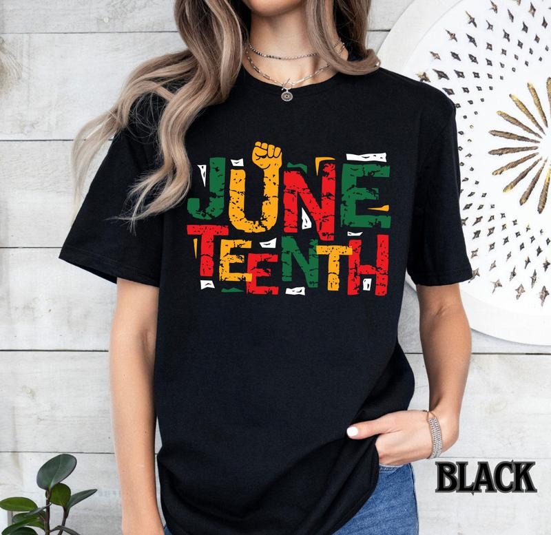 Juneteenth Afro Freeish Since 1865 2023 Black - Adult & Kids T-Shirts, Sweatshirts & Hoodies apparel design preview 1
