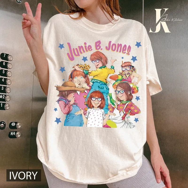 Junie B Teacher Jones Comfort Color School - Adult & Kids T-Shirts, Sweatshirts & Hoodies apparel design preview 1