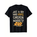 Just Boy Who Loves Chicken Nuggets Funny Fast Food - Adult & Kids T-Shirts, Sweatshirts & Hoodies apparel design preview 1