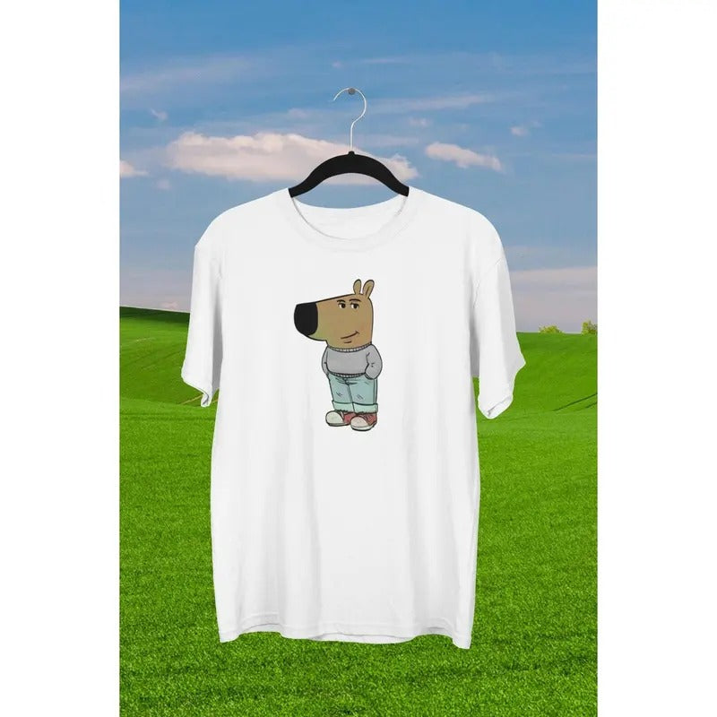 Just Chill Guy Funny Meme My New Character Dog That - Adult & Kids T-Shirts, Sweatshirts & Hoodies apparel design preview 1