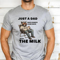 Just Dad Who Always Came Back Milk Humorous Fathers - Adult & Kids T-Shirts, Sweatshirts & Hoodies apparel design preview 1