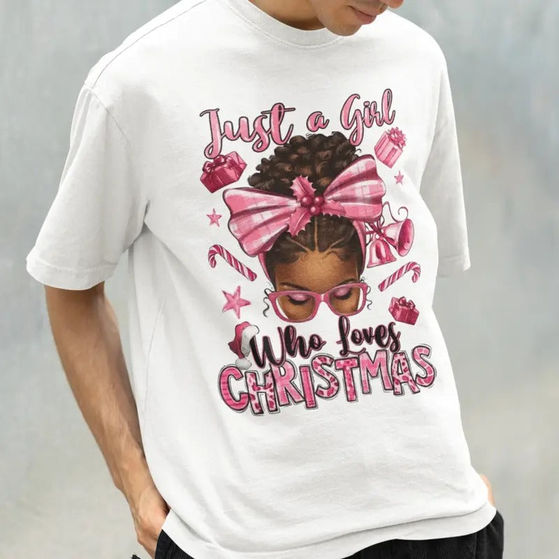 Just Girl Who Loves Merry - Adult & Kids T-Shirts, Sweatshirts & Hoodies apparel design preview 1