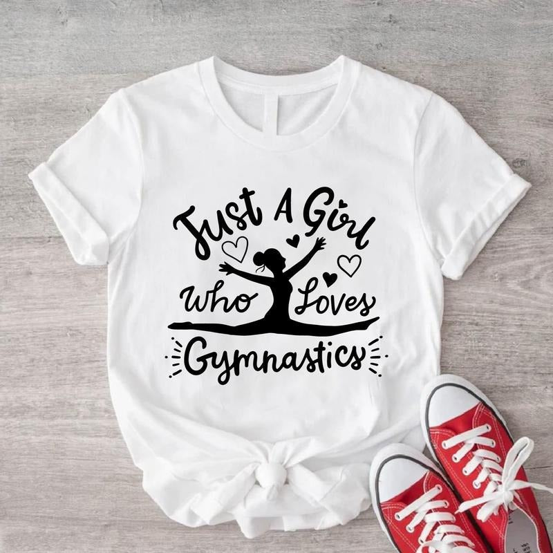 Just Girl Who Loves Gymnastic Gymnastics Lovers Woman - Adult & Kids T-Shirts, Sweatshirts & Hoodies apparel design preview 1