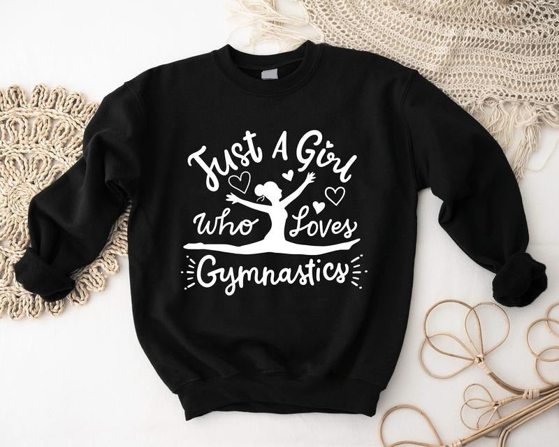 Just Girl Who Loves Gymnastic Gymnastics Lovers Woman - Adult & Kids T-Shirts, Sweatshirts & Hoodies apparel design preview 1