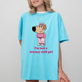 Just Lowkey Chill Girl Comfort Colors Coquette Dog - Adult & Kids T-Shirts, Sweatshirts & Hoodies apparel design preview 1
