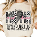 Just Mom Out Here Funny Saying Sassy Mama Motherhood - Adult & Kids T-Shirts, Sweatshirts & Hoodies apparel design preview 1