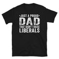 Just Proud Dad That Didn'T Raise Liberals Republican - Adult & Kids T-Shirts, Sweatshirts & Hoodies apparel design preview 1