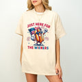 Just Here Wieners 4th July Funny Hot Dog Independence - Adult & Kids T-Shirts, Sweatshirts & Hoodies apparel design preview 1