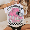Just Here Halftime Show Retro Checkered Football - Adult & Kids T-Shirts, Sweatshirts & Hoodies apparel design preview 1