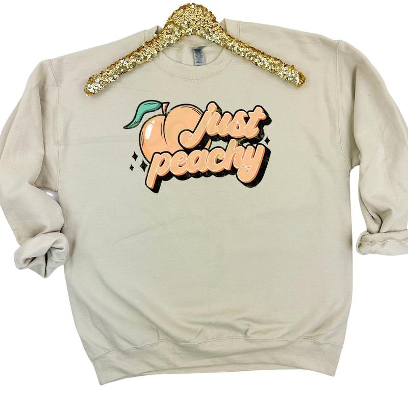 Just Peachy - Adult & Kids T-Shirts, Sweatshirts & Hoodies apparel design preview 1