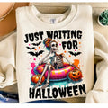 Just Waiting Halloween Funny DRG Spooky Summer - Adult & Kids T-Shirts, Sweatshirts & Hoodies apparel design preview 1