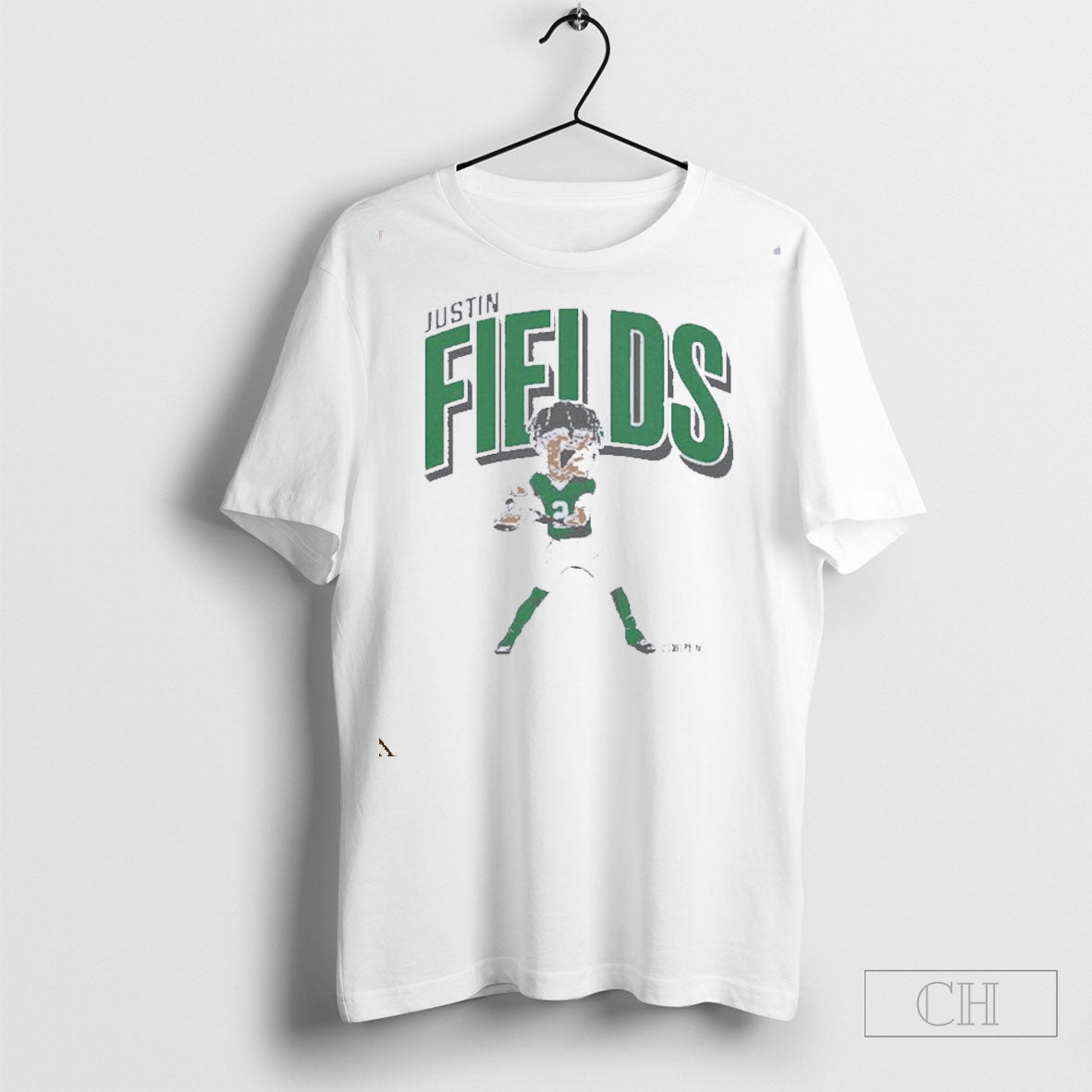 Justin Fields New York Caricature - Adult & Kids T-Shirts, Sweatshirts & Hoodies apparel design preview 1