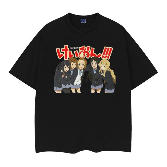 K "Band Group Photo" Vintage Anime 100% Cotton - Adult & Kids T-Shirts, Sweatshirts & Hoodies apparel design preview 1