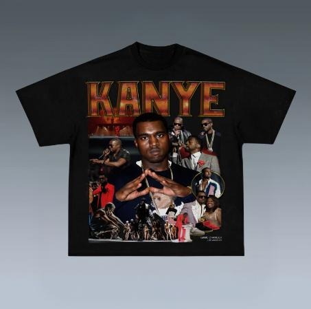 KANYE ROC Prints Vintage Rapper Hip Hop Rap Music R&B - Adult & Kids T-Shirts, Sweatshirts & Hoodies apparel design preview 1