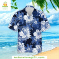 MLB Royals Blue Floral Hawaiian Stylish Baseball - Adult & Kids T-Shirts, Sweatshirts & Hoodies apparel design preview 1