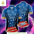 MLB Hawaiian KC Royals Patriotic Stars Stripes - Adult & Kids T-Shirts, Sweatshirts & Hoodies apparel design preview 1