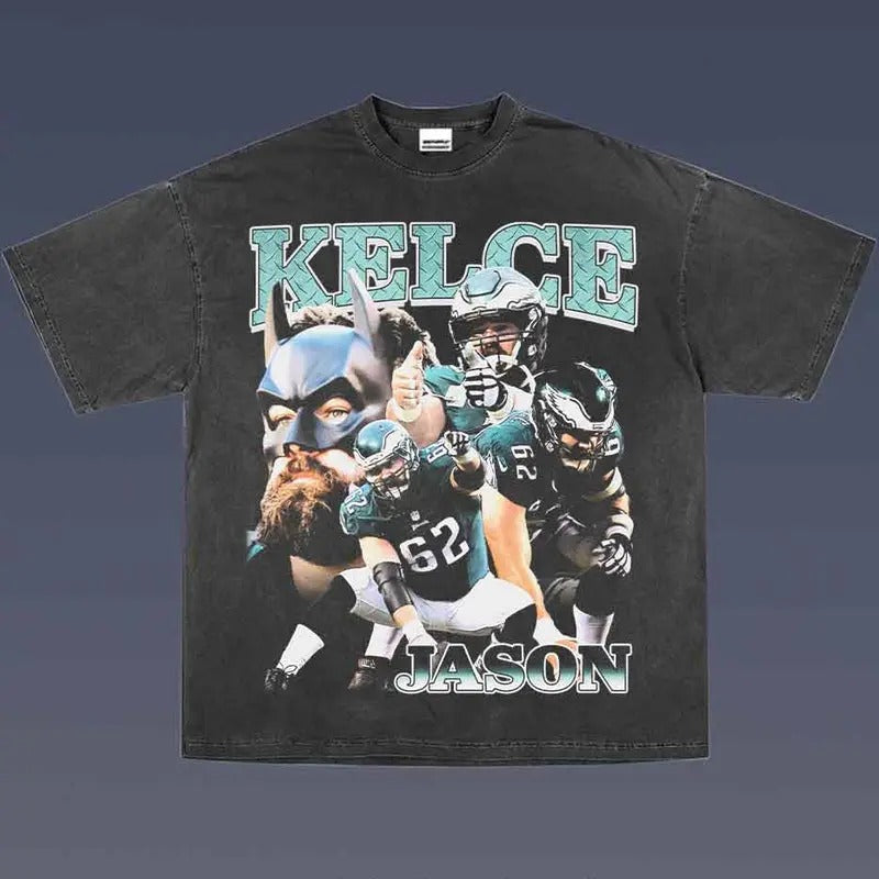 KELCE JASON 1.0 VINTAGE AMERICAN FOOTBALL FAN - Adult & Kids T-Shirts, Sweatshirts & Hoodies apparel design preview 1