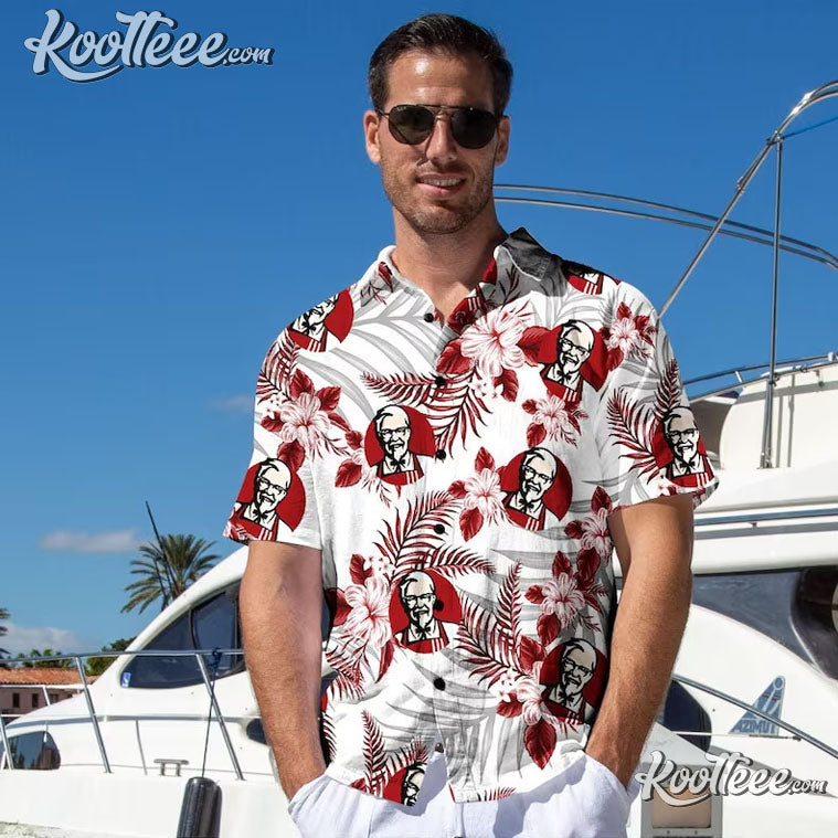 KFC Tropical Flower Aloha Hawaiian And Short - Adult & Kids T-Shirts, Sweatshirts & Hoodies apparel design preview 1