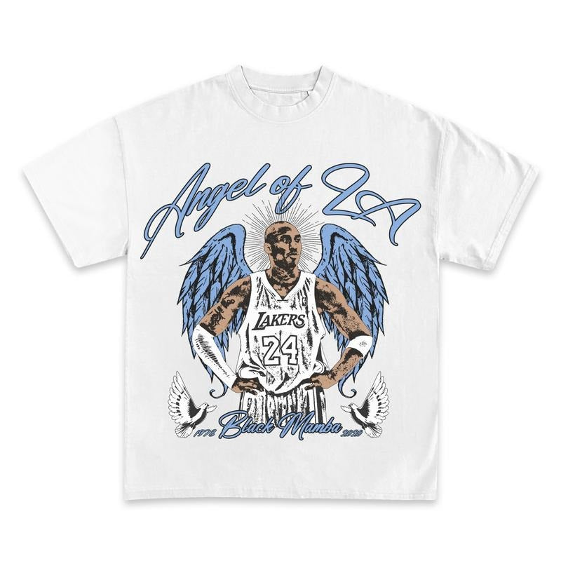 KOBE BRYANT "ANGEL LA" BOOTLEG STREETWEAR - Adult & Kids T-Shirts, Sweatshirts & Hoodies apparel design preview 1