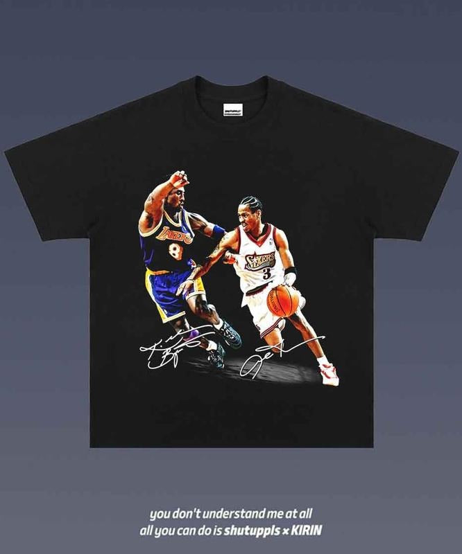 KOBE VS IVERSON 2.12 Vintage Sport Fan - Adult & Kids T-Shirts, Sweatshirts & Hoodies apparel design preview 1