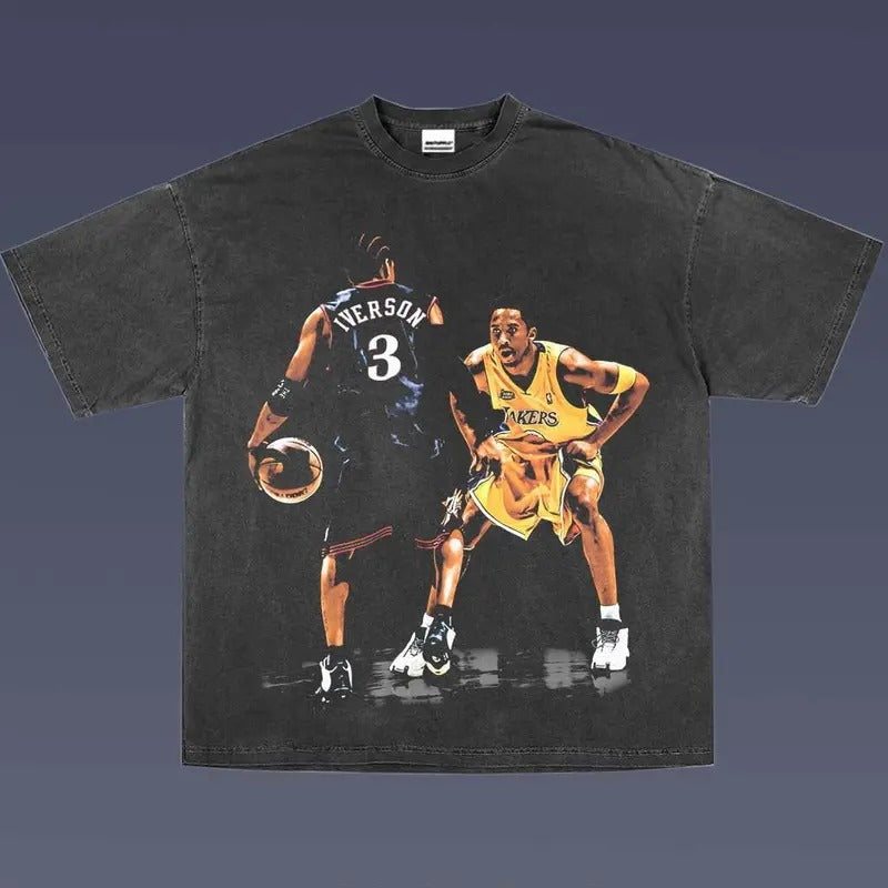 KOBE VS IVERSON 2.11 VINTAGE SPORT FAN - Adult & Kids T-Shirts, Sweatshirts & Hoodies apparel design preview 1