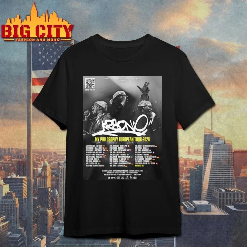 KRS-One Invading Europe The My Philosophy Tour 2026 - Adult & Kids T-Shirts, Sweatshirts & Hoodies apparel design preview 1