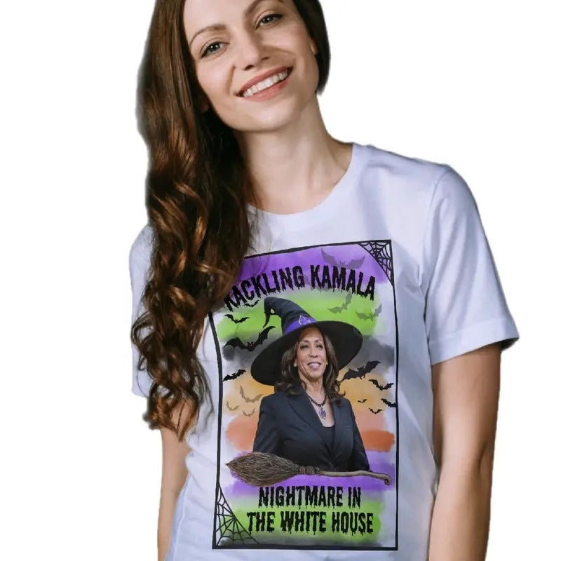 Kackling Kamala Nightmare White House - Adult & Kids T-Shirts, Sweatshirts & Hoodies apparel design preview 1