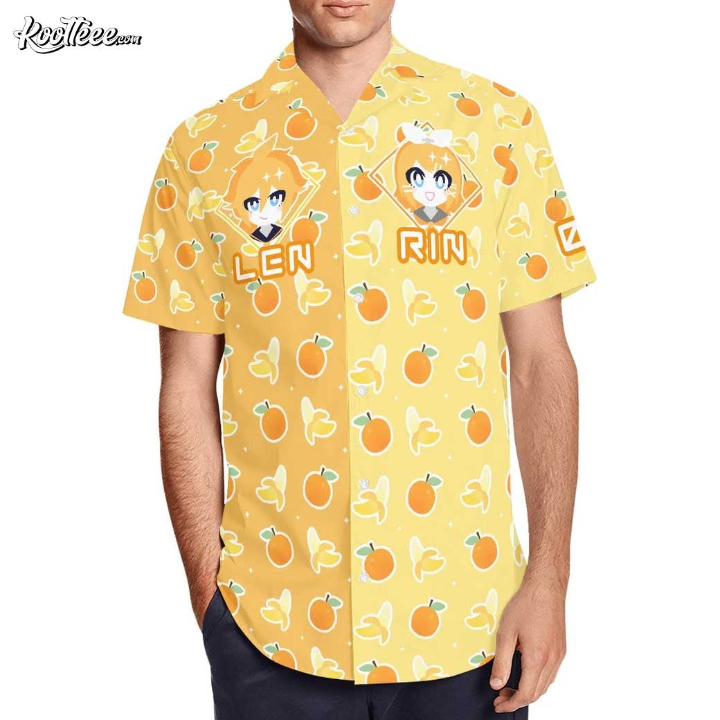 Kagamine Rin And Len Hawaiian - Adult & Kids T-Shirts, Sweatshirts & Hoodies apparel design preview 1