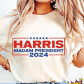 Kamala Harris President 2024 Madam Cricut - Adult & Kids T-Shirts, Sweatshirts & Hoodies apparel design preview 1