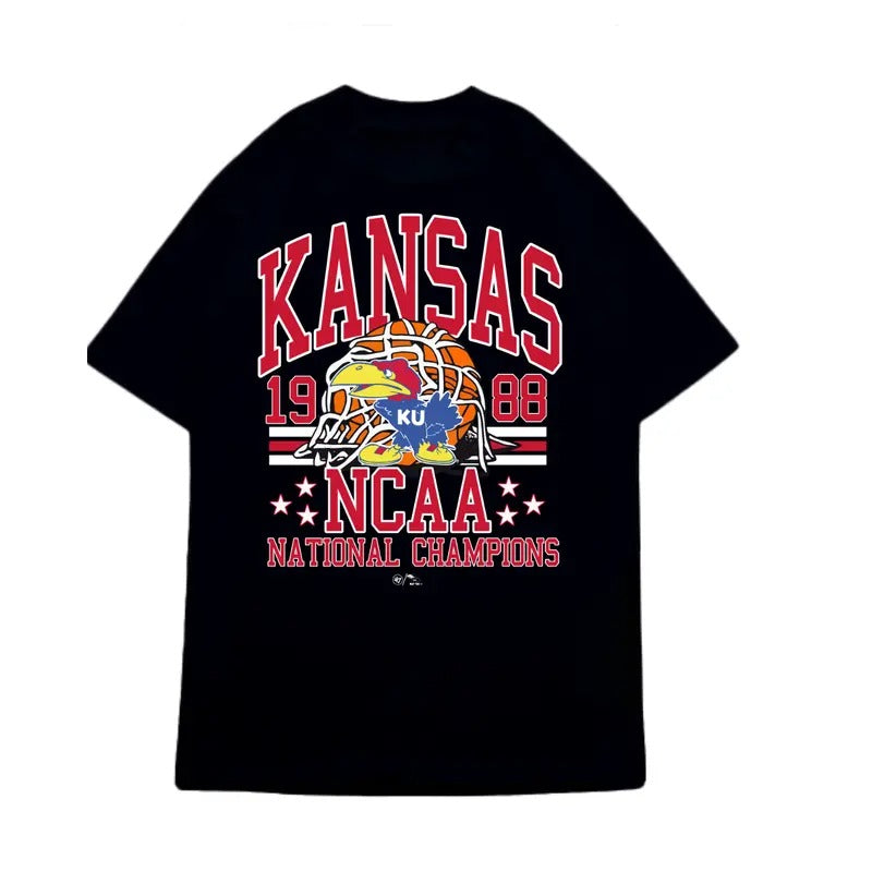 Kansas 1988 NCAA Champions Vintage - Adult & Kids T-Shirts, Sweatshirts & Hoodies apparel design preview 1