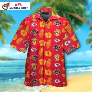 Kansas City Chiefs Aloha Red Hibiscus and Helmet - Adult & Kids T-Shirts, Sweatshirts & Hoodies apparel design preview 1