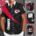Kansas City Chiefs Curved Hawaiian - Adult & Kids T-Shirts, Sweatshirts & Hoodies apparel design preview 1