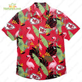 Kansas City Chiefs Flamingo Banana Leafs Hawaiian - Adult & Kids T-Shirts, Sweatshirts & Hoodies apparel design preview 1