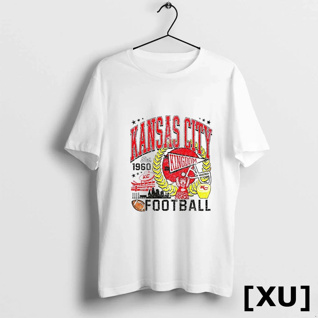 Kansas City Chiefs Football Kingdom Est 1960 Sweater - Adult & Kids T-Shirts, Sweatshirts & Hoodies apparel design preview 1