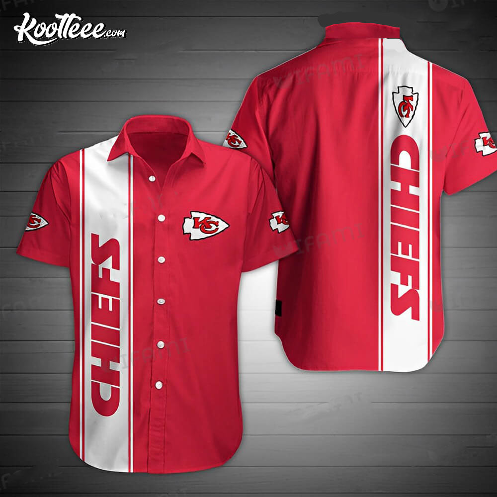 Kansas City Chiefs Highlight Logo Hawaiian - Adult & Kids T-Shirts, Sweatshirts & Hoodies apparel design preview 1