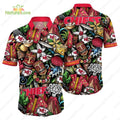 Kansas City Chiefs Tiki Icons Button Up Hawaiian - Adult & Kids T-Shirts, Sweatshirts & Hoodies apparel design preview 1