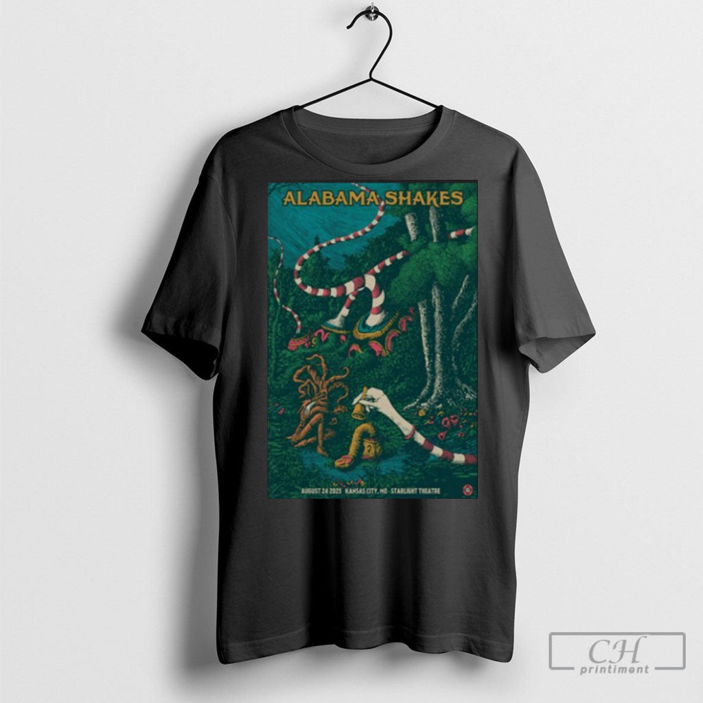 Kansas City Mo Show Alabama Shakes Aug 24 2025 Poster - Adult & Kids T-Shirts, Sweatshirts & Hoodies apparel design preview 1