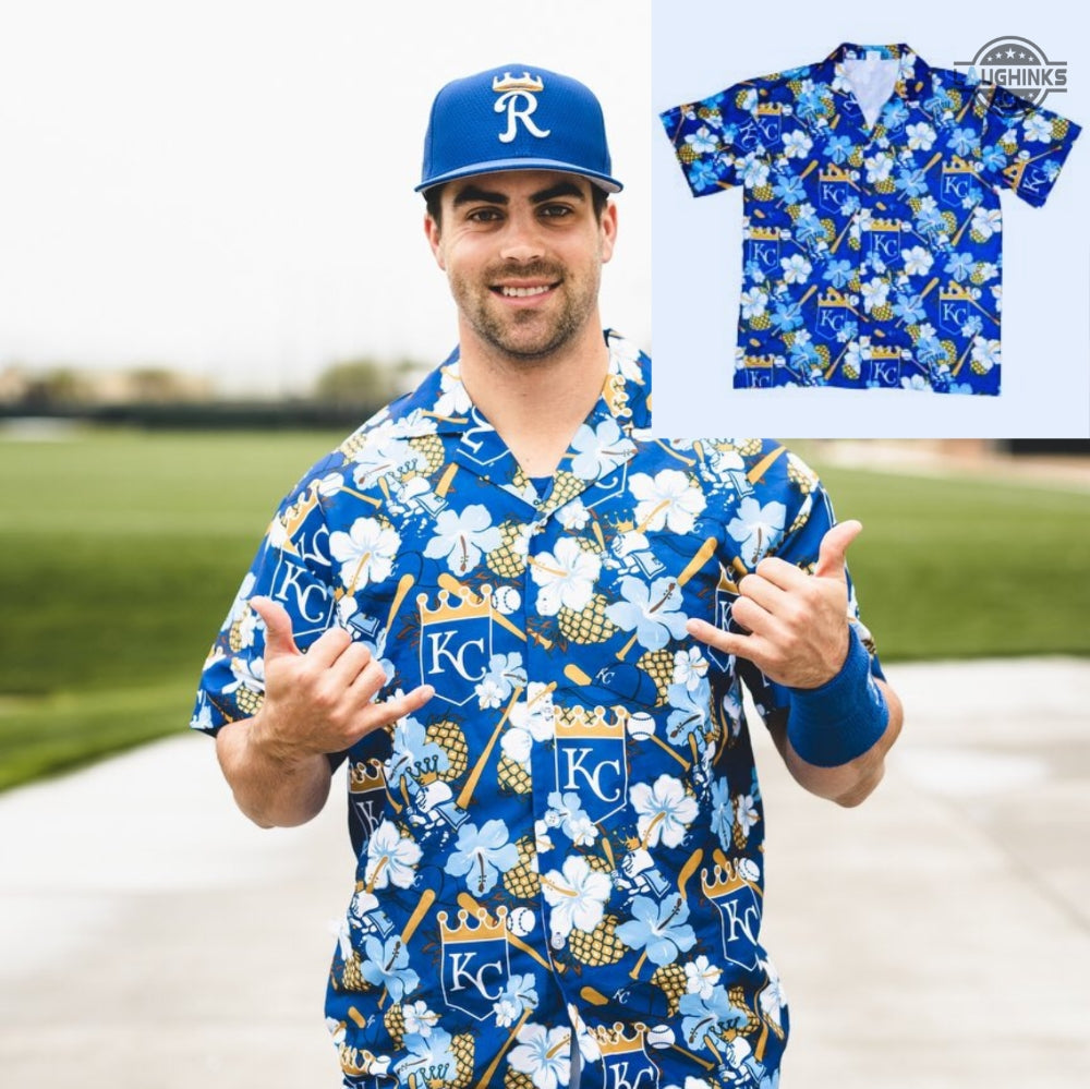 Kansas City Royals Hawaiian And Shorts Inspired By Kc - Adult & Kids T-Shirts, Sweatshirts & Hoodies apparel design preview 1