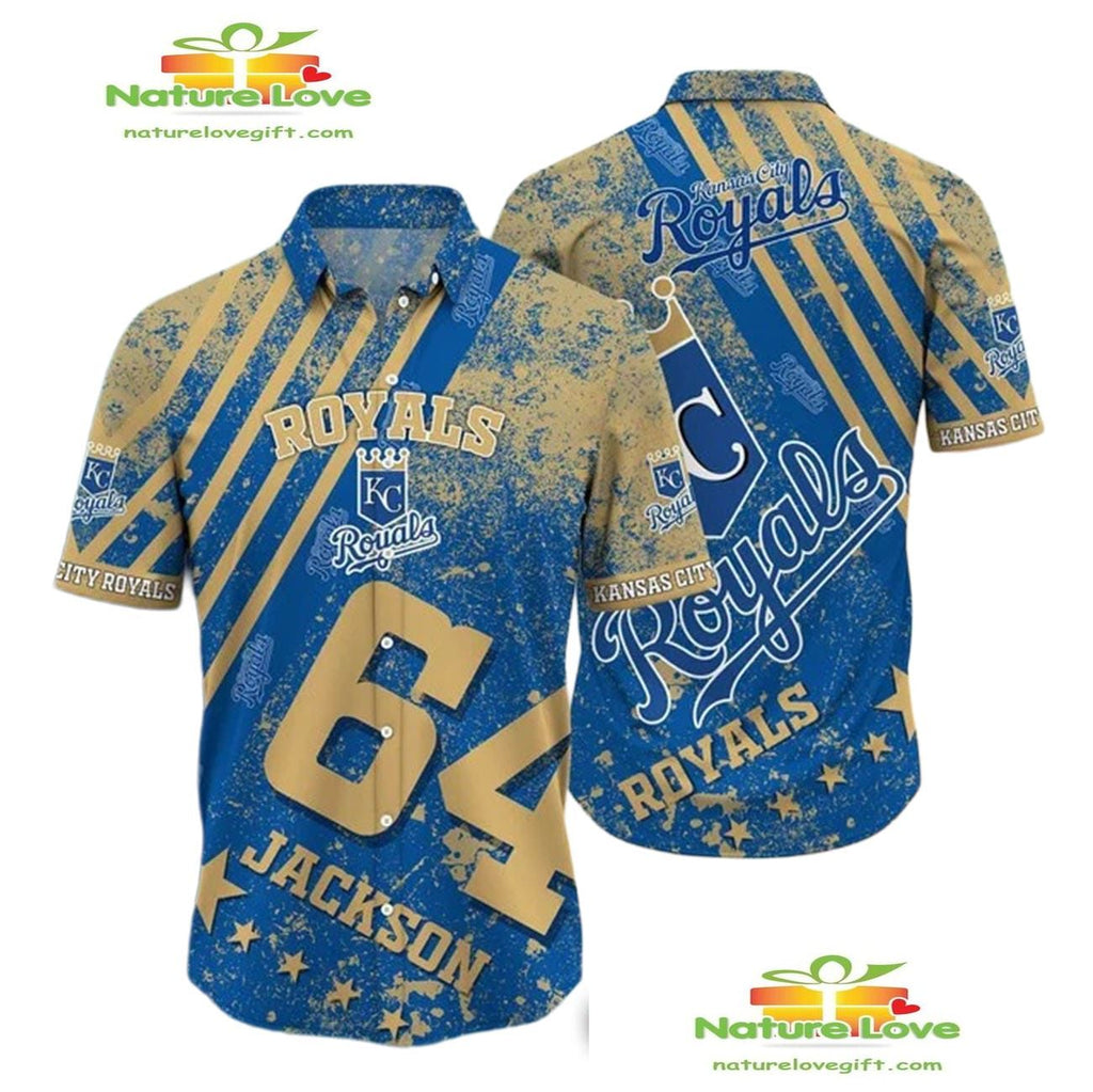 Kansas City Royals Hawaiian Personalized Aloha - Adult & Kids T-Shirts, Sweatshirts & Hoodies apparel design preview 1