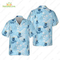 Kansas City Royals Tropical Floral MLB Blue Hawaiian - Adult & Kids T-Shirts, Sweatshirts & Hoodies apparel design preview 1