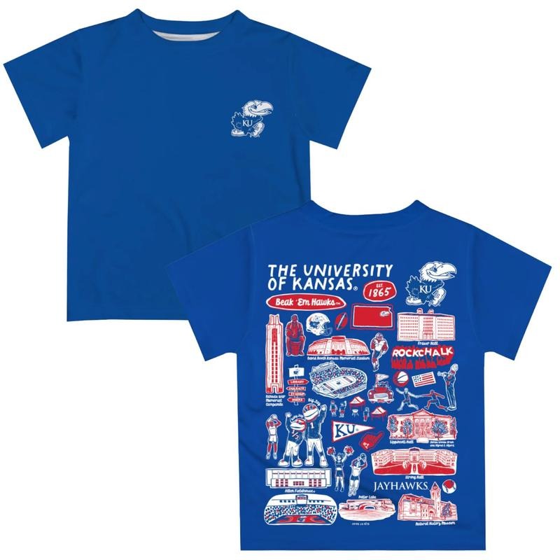Kansas Jayhawks Impressions Artwork Relaxed Fit Short - Adult & Kids T-Shirts, Sweatshirts & Hoodies apparel design preview 1