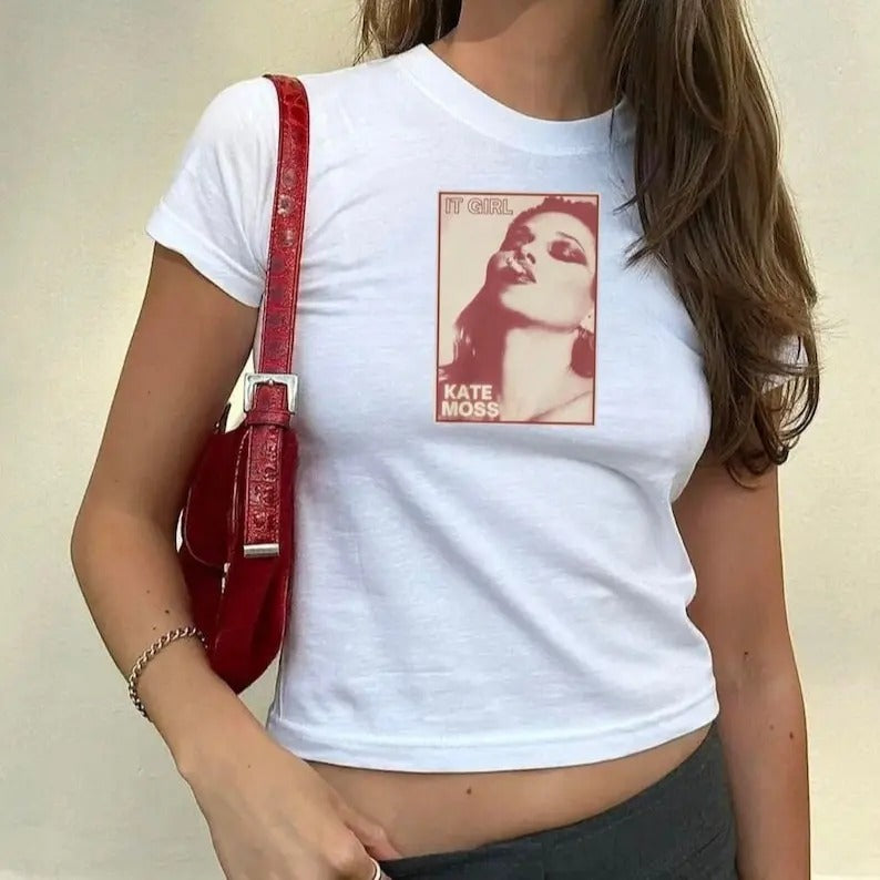 Kate Moss Baby 90s Grunge Vintage Cotton - Adult & Kids T-Shirts, Sweatshirts & Hoodies apparel design preview 1