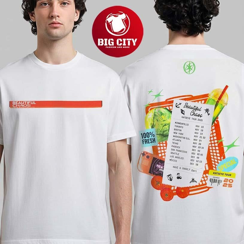 Katseye Beautiful Chaos Tour 2025 Collection - Adult & Kids T-Shirts, Sweatshirts & Hoodies apparel design preview 1
