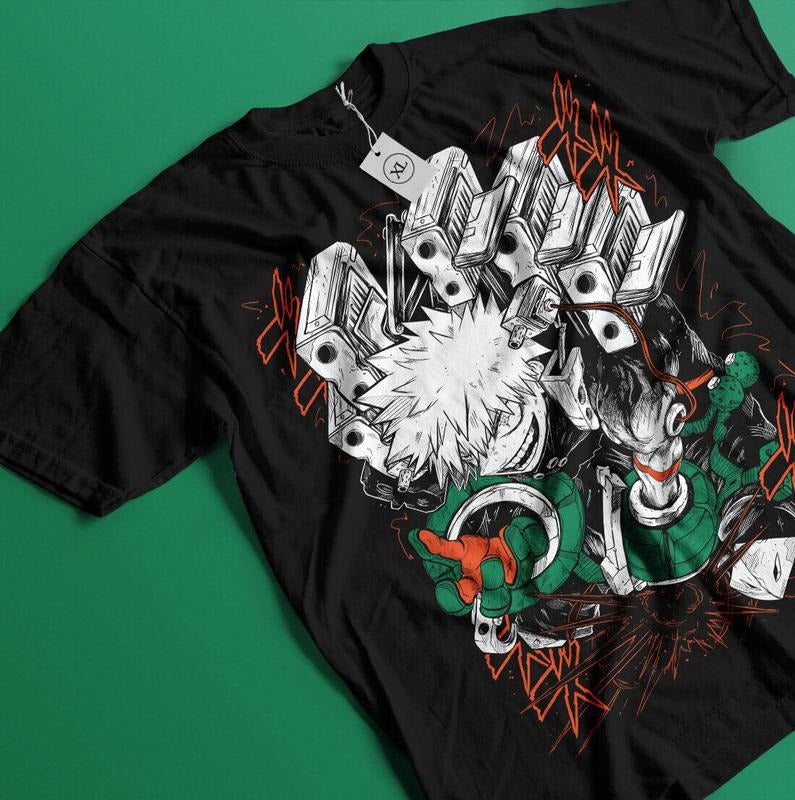 Katsuki Bakugo S 4XL Manga My Hero Academia Anime - Adult & Kids T-Shirts, Sweatshirts & Hoodies apparel design preview 1