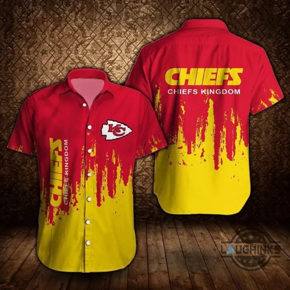 Kc Chiefs Kingdom Casual Hawaiian - Adult & Kids T-Shirts, Sweatshirts & Hoodies apparel design preview 1