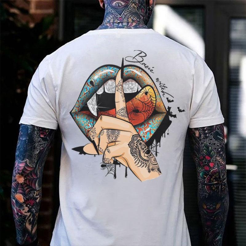 Keep Silence Gothic Lips Print - Adult & Kids T-Shirts, Sweatshirts & Hoodies apparel design preview 1