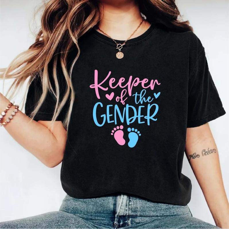 Keeper Gender Matching Reveal Party Baby Announcement - Adult & Kids T-Shirts, Sweatshirts & Hoodies apparel design preview 1