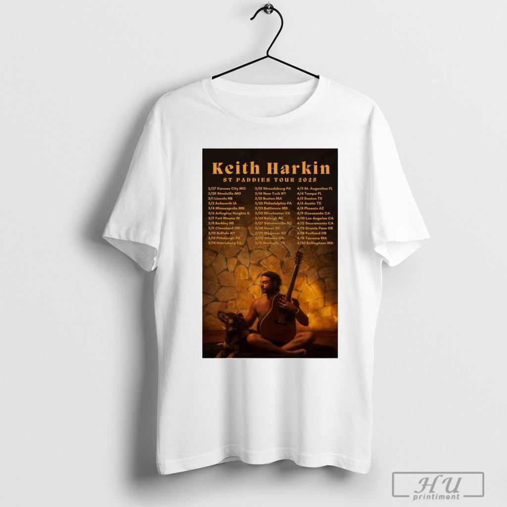 Keith Harkin St Paddies Tour 2025 Poster - Adult & Kids T-Shirts, Sweatshirts & Hoodies apparel design preview 1