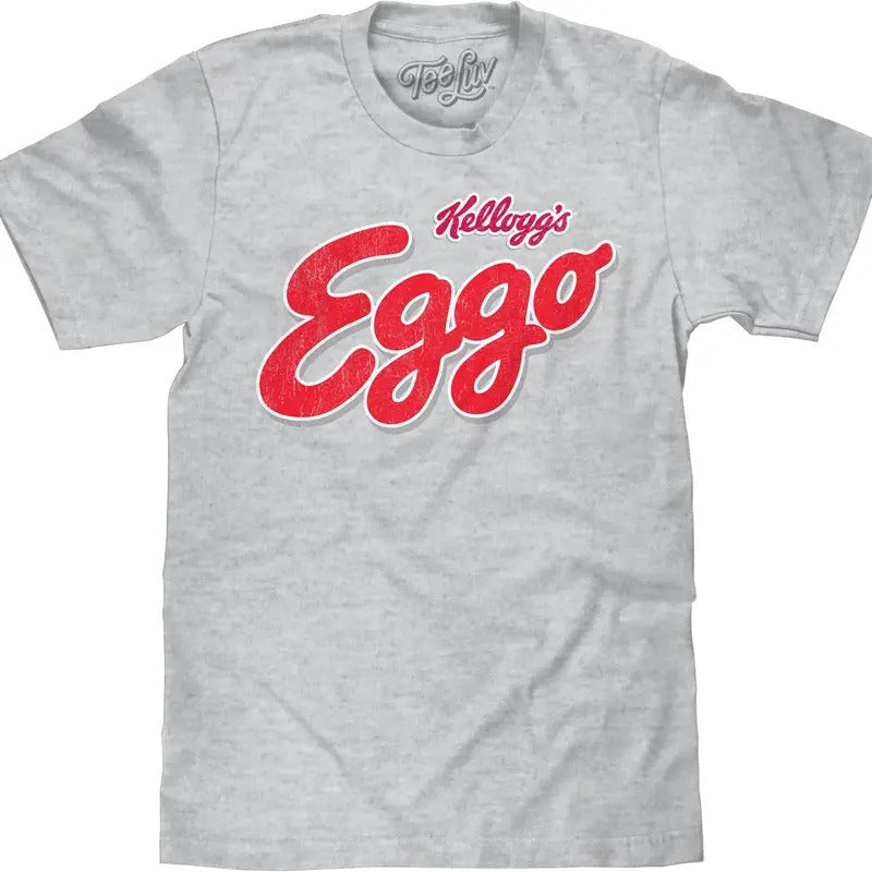 Kellogg'S Eggo Waffle Logo Athletic Gray - Adult & Kids T-Shirts, Sweatshirts & Hoodies apparel design preview 1