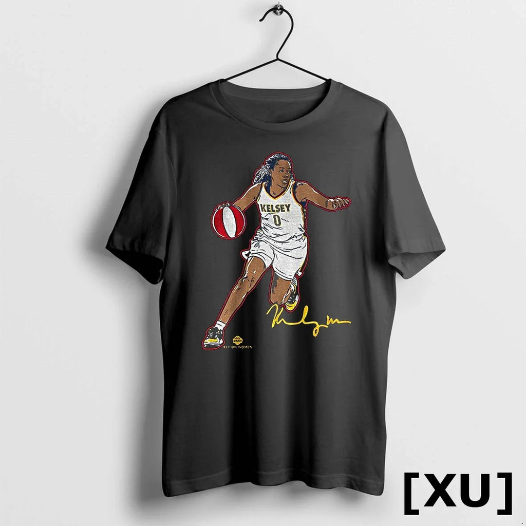 Kelsey Mitchell Superstar Pose Indiana Fever Wnba - Adult & Kids T-Shirts, Sweatshirts & Hoodies apparel design preview 1